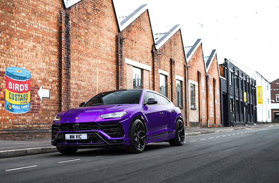 Lamborghini Urus installed with Vossen x Novitec NL4 forged alloy wheels