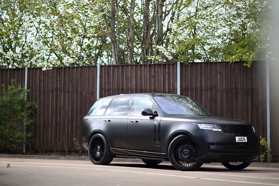 2023 Range Rover installed with Vossen Forged S17-16 wheels in Gloss Black