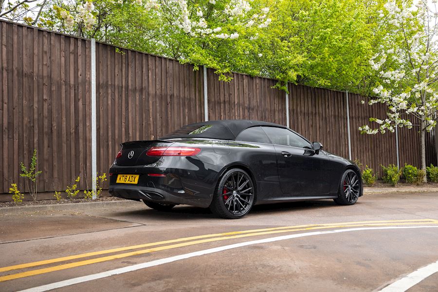 Mercedes E Class E400 cabriolet installed with Vossen HF4T in Tinted Gloss Black