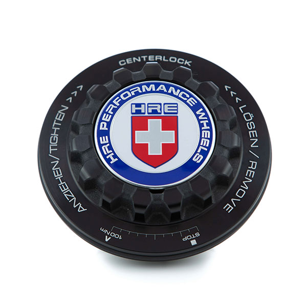 HRE Center Lock Cap Set Red, White, Blue - Image 1