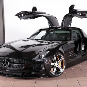 Mercedes Benz SLS with Mec Design Body kit fitted & 21 Alloy wheels ...