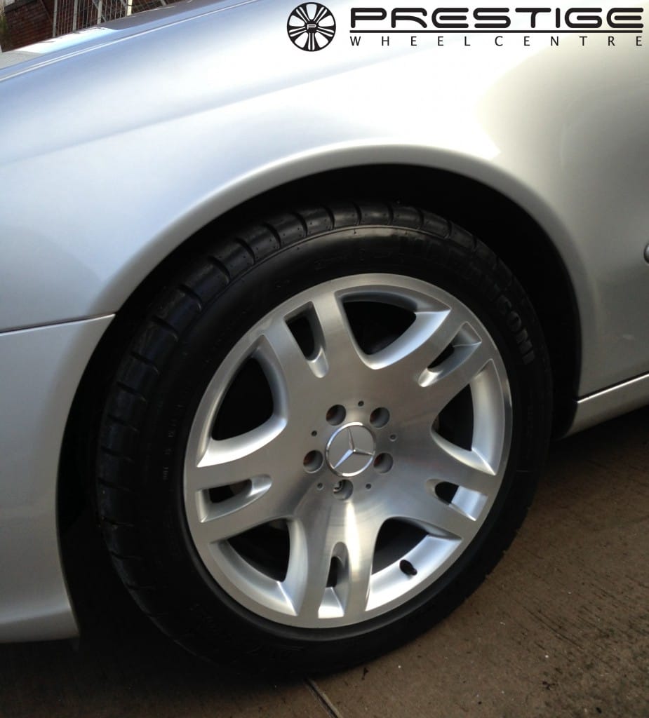 Diamond cut Mercedes E Class alloy wheel