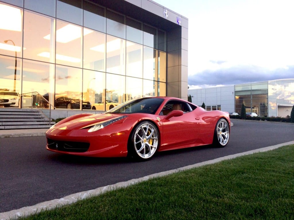 Ferrari 458 Italia with HRE S101 in Brushed Clear_1