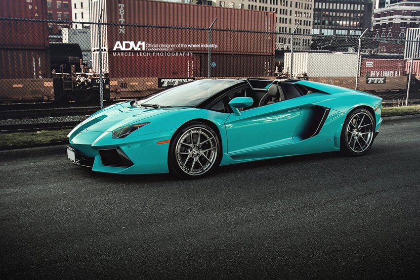 2013 Lamborghini Aventador LP 700-4 Roadster Blu Glauco with ADV5.0 ...